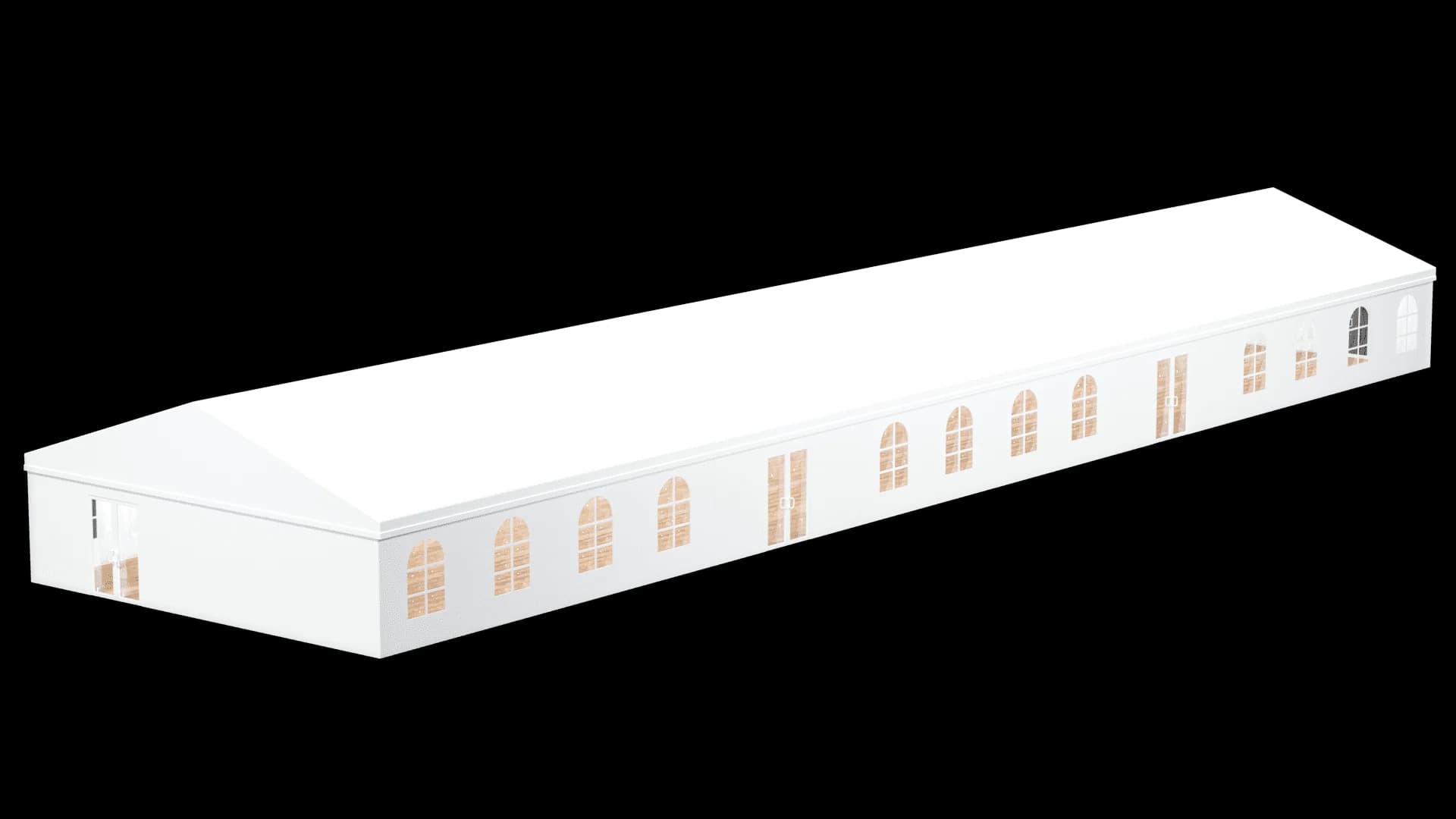 Классический шатер 10х40 (400 м²)