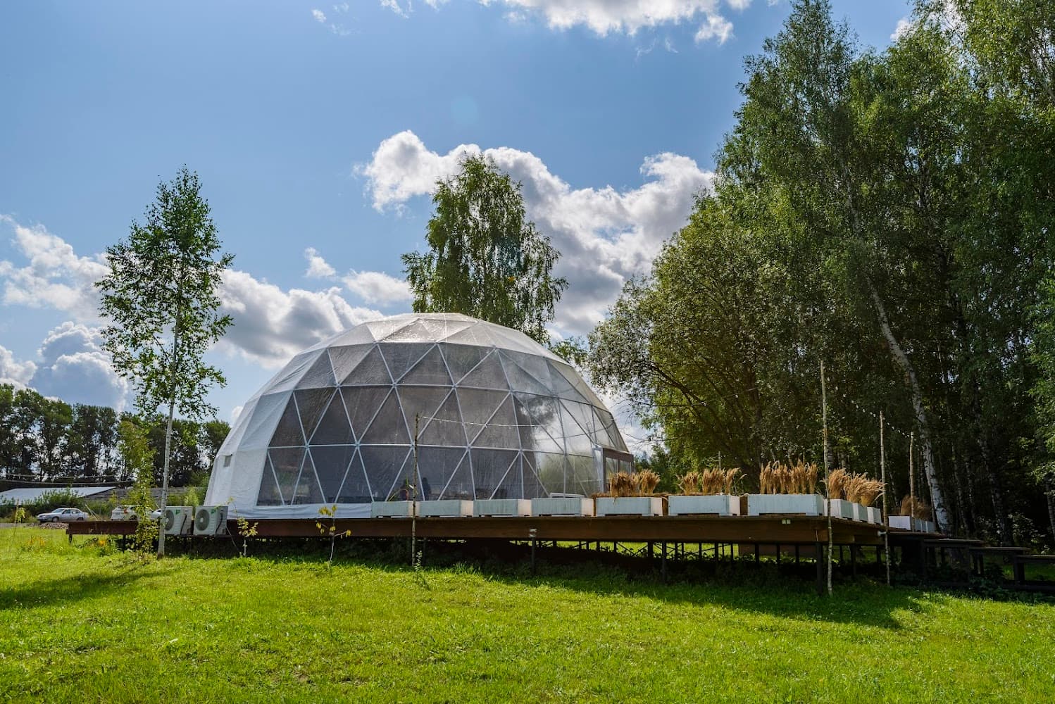 «Green Place» — реализованный проект РОСМОСТЕНТ, сферический шатёр